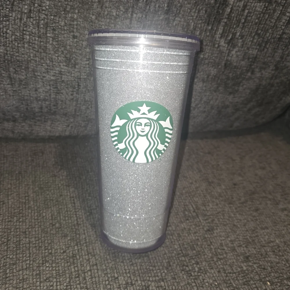 Starbucks sparkling silver